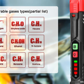 Habotest HT59 HT60 HT61 เครื่องตรวจจับการรั่วไหลของแก๊ส แบบใช้มือถือ พร้อมจอแสดงผล LCD เครื่องตรวจจับก๊าซเหลว สัญญาณเตือนภัย แบบพกพา เครื่องมือในบ้านที่เผาไหม้ได้