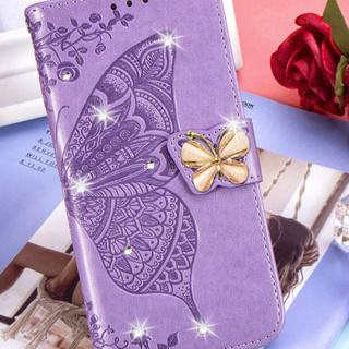 เคสโทรศัพท์หนัง ฝาพับ พร้อมช่องใส่บัตร ตั้งได้ หรูหรา สําหรับ Samsung Galaxy A22 A32 4G 5G A33 A53 A73 5G