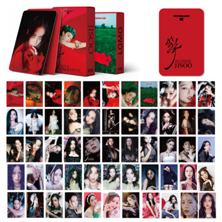 โปสการ์ด อัลบั้มใหม่ Blackpin Jisoo Flower Solo ME LP Lomo Cards Kpop ของที่ระลึก 55 ชิ้น