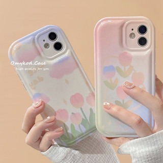 🌈พร้อมส่ง 🏆 Samsung S21 S20 FE S22 S21 S20 Note 20 Plus M23 M33 M52 M53 romantic flowers Cute Air Cushion Phone Case phone case soft protective Back cover