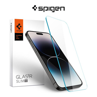 Spigen ฟิล์มกระจกนิรภัยกันรอยหน้าจอ 9H แบบบาง สําหรับ iPhone 14 Pro Max GLAS.tR 13 Pro Max