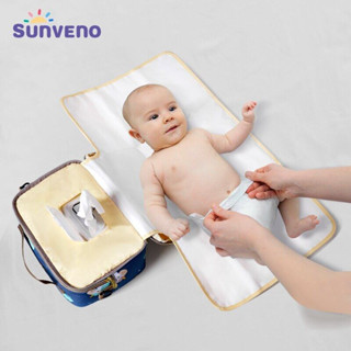 Sunveno 2in1 กระเป๋าเปลี่ยนผ้าอ้อม กันน้ํา แบบพกพา คุณภาพสูง สําหรับเด็ก