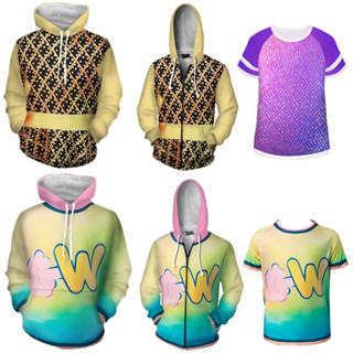 เสื้อยืด เสื้อฮู้ดดี้ คอสเพลย์ อะนิเมะภาพยนตร์ Elemental Amber Wade