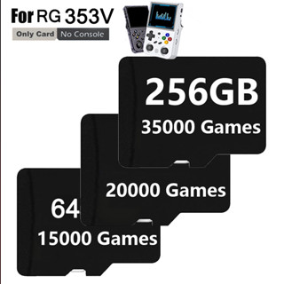 Anbernic กระเป๋าการ์ดเกม RG353V RG353VS SD TF สําหรับเกมมือถือ 256G 128G 64G ในตัว 35000+ เกม