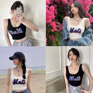 WANG JIAO ZHAN เสื้อกล้ามสั้น แฟชั่นสําหรับผู้หญิง