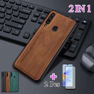 2 IN 1 เคสป้องกันหน้าจอเซรามิค แบบนิ่ม พิมพ์ลาย สําหรับ Huawei Y6P