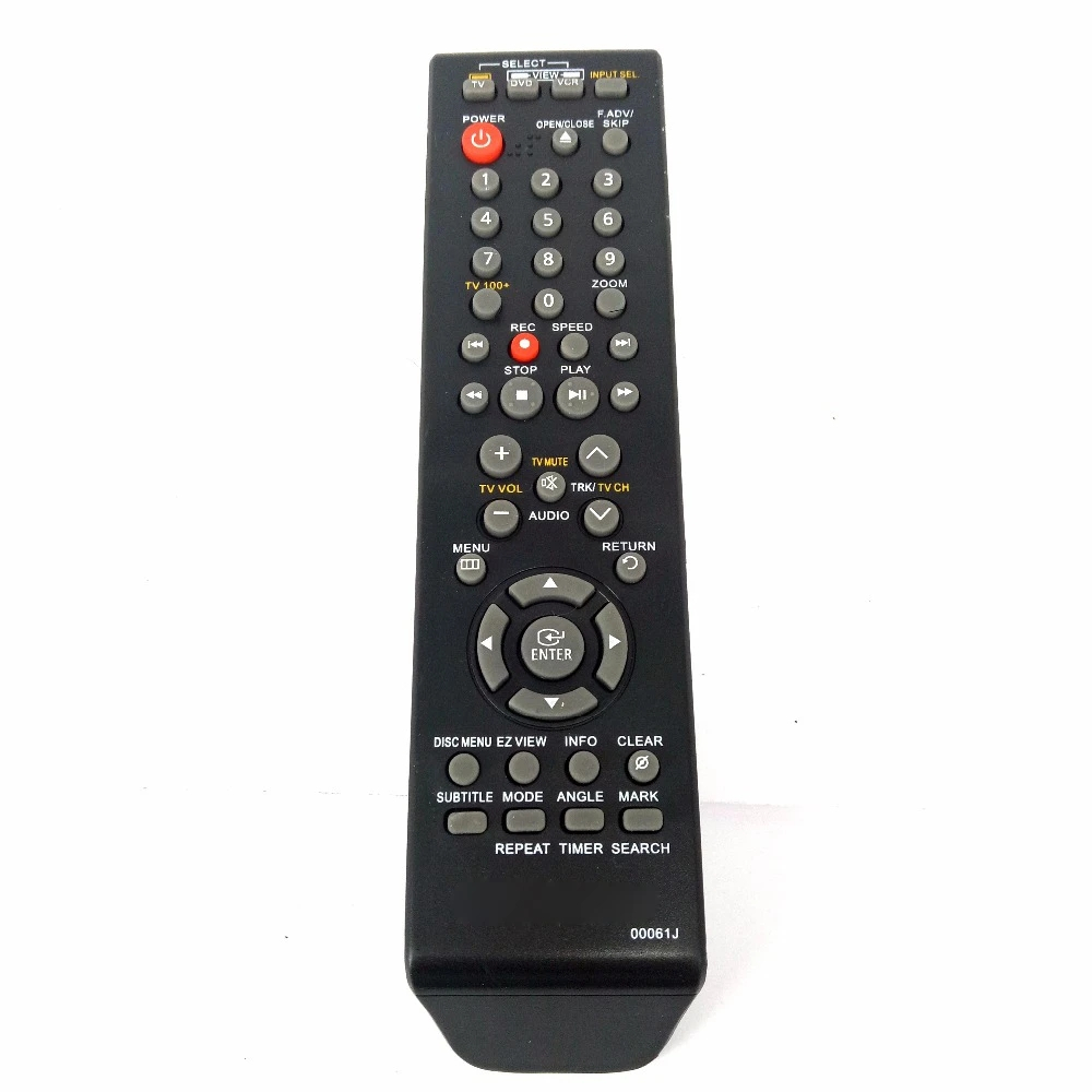 ใหม่เปลี่ยน 00061J สําหรับ Samsung DVD VCR Combo รีโมทคอนโทรล DVD-V9700 DVD-V9800 DVD-V8650 DVD-V865