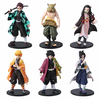 โมเดลฟิกเกอร์ PVC อนิเมะ Demon Slayer Kimetsu No Yaiba Tanjirou Nezuko 15 แบบ ของเล่นสําหรับเด็ก