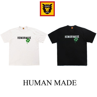 เสื้อยืดแขนสั้น ผ้าฝ้าย ทรงหลวม พิมพ์ลาย HUMAN MADE สําหรับผู้ชาย และผู้หญิง