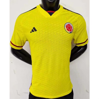 เสื้อกีฬาแขนสั้น ลายทีมฟุตบอล World Cup Colombia ชุดเหย้า สําหรับผู้ชาย 2022