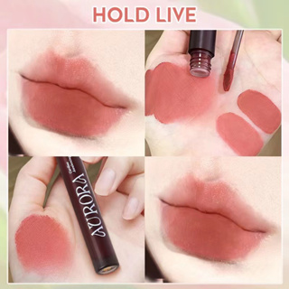 Hold LIVE ลิปสติก เนื้อแมตต์ กํามะหยี่ โคลน ไวท์เทนนิ่ง กันน้ํา สีนู้ด