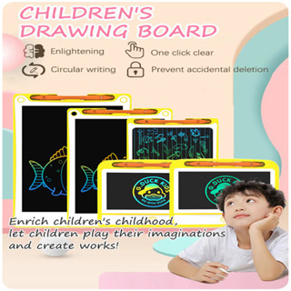 กระดานวาดรูป LCD ยอดนิยมที่ดีที่สุดกระดานเขียน LCD ขนาด 8.5 / 10/12 นิ้วกระดานเขียน LCD เป็ดน้อยสีเหลืองสําหรับเด็ก