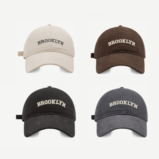 Brooklyn หมวกเบสบอล ผ้าฝ้าย กันแดด แฟชั่น สําหรับผู้ชายและผู้หญิง