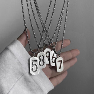 Lucky Number 789 สร้อยคอโซ่ จี้ตัวเลข 789 สไตล์ฮิปฮอป แฟชั่นยุโรป และอเมริกา สําหรับผู้หญิง