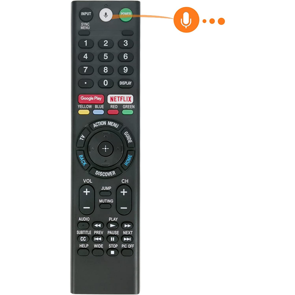 ใหม่เปลี่ยน RMF-TX300U RMF-TX600E เสียงบลูทูธรีโมทคอนโทรลสําหรับ Sony สมาร์ท LED TV KD-75XE9405 KD-6