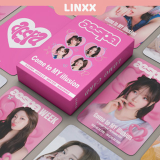 Linxx โปสการ์ดอัลบั้มรูปภาพ AESPA Come To my illusion GIRLS Lomo Card Kpop 55 ชิ้น