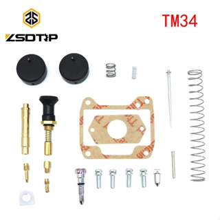 Motorcycle Mikuni TM34 Carburetor Repair Rebuild Kit Float Gasket Jets Choke Needle Starter