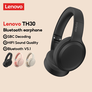 Lenovo TH30 หูฟังบลูทูธไร้สาย ลดเสียงรบกวน ความล่าช้าต่ํา พร้อมไมโครโฟน บลูทูธ 5.1