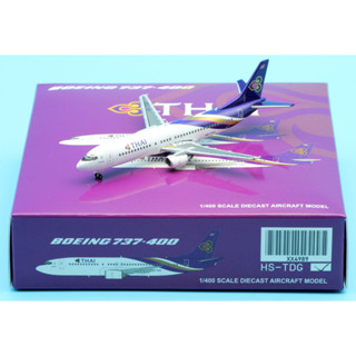 Xx4989 โมเดลเครื่องบิน JC Wings 1:400 B737-400 Reg:HS-TDG