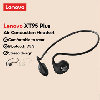 Lenovo XT95 Plus หูฟังบลูทูธไร้สาย แบบแขวนหู กันน้ํา กันเหงื่อ ใช้งานได้นาน สําหรับเล่นกีฬา วิ่ง ขี่จักรยาน