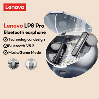 Lenovo LP8 PRO หูฟังบลูทูธไร้สาย 5.2 HIFI เสียงสเตอริโอ 9D IPX5 กันน้ํา พร้อมไมโครโฟน สําหรับเล่นกีฬา