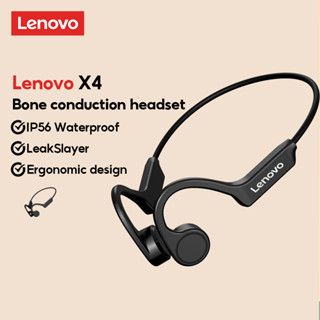 Lenovo X4 หูฟังบลูทูธไร้สาย กันเหงื่อ สําหรับเล่นเกม วิ่ง ออกกําลังกาย ปั่นจักรยาน Android IOS