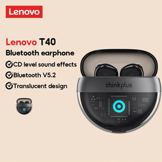 Lenovo T40 หูฟังซับวูฟเฟอร์บลูทูธไร้สาย 5.2 ลดเสียงรบกวน สแตนด์บายนาน