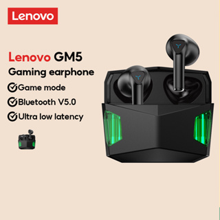 Lenovo GM5 หูฟังบลูทูธไร้สาย 5.0 TWS ลดเสียงรบกวน กันน้ํา สําหรับเล่นเกม