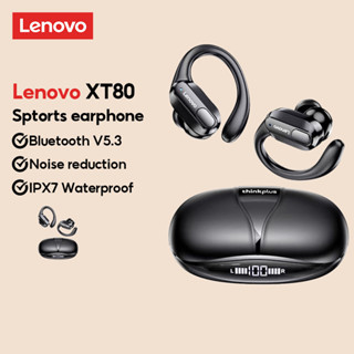 Lenovo XT80 หูฟังบลูทูธไร้สาย ลดเสียงรบกวน กันน้ํา ความทนทานสูง สําหรับเล่นกีฬา วิ่ง เล่นเกม