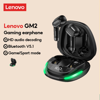 Lenovo GM2 หูฟังเกมมิ่งบลูทูธไร้สาย ลดเสียงรบกวน E-Sports Music TWS Bluetooth 5.1