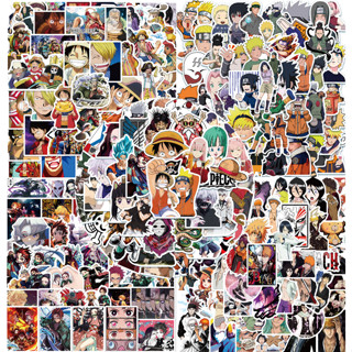 สติกเกอร์ กันน้ํา ลายการ์ตูน One Piece Naruto Death Demon Slayer Demon Slam Dunk สําหรับติดตกแต่งกระเป๋าเดินทาง โน๊ตบุ๊ค กีตาร์ไฟฟ้า รถจักรยานยนต์ จํานวน 50 แผ่น