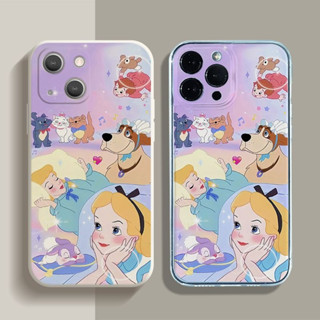 เคสโทรศัพท์มือถือหนัง ลายการ์ตูนเจ้าหญิงอลิซ หรูหรา สําหรับ Apple Iphone 11 13Pro Max 12pro xr xsmax 8plus 11promax xr 13promax