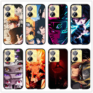 เคสโทรศัพท์มือถือกระจกนิรภัย แบบแข็ง กันกระแทก ลายการ์ตูนนารูโตะ สําหรับ Oppo Realme C55 Realme C33