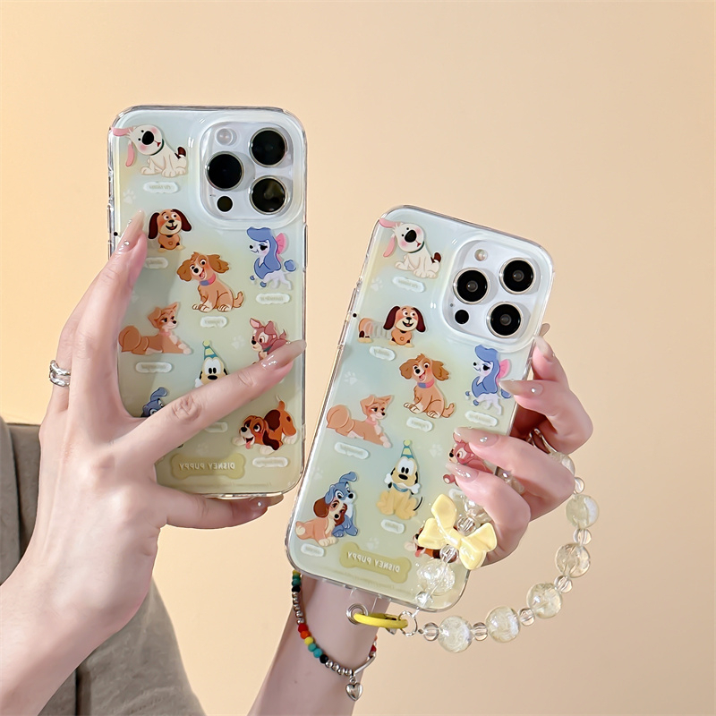 เคสโทรศัพท์มือถือ TPU ลายลูกสุนัข สําหรับ iPhone 15 14 14 Pro max 13 Pro max