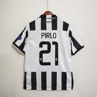 เสื้อกีฬาแขนสั้น ลายทีมชาติฟุตบอล Juventus PIRLO POGBA TEVEZ 14-15 ชุดเหย้า คุณภาพดี สไตล์เรโทร