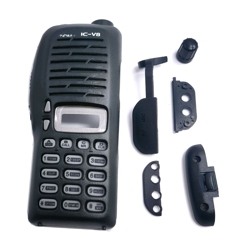 Walkie-talkie เปลี่ยนด้านหน้าด้านนอกกรณีสําหรับ Icom IC-V8 IC V8 ICV8 วิทยุ