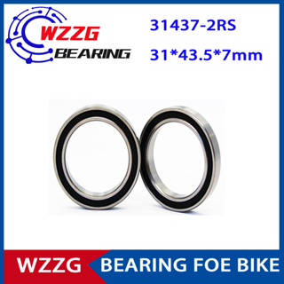 Wzzg แบริ่งหูฟังจักรยาน 31437-2RS 31x43.5x7 มม. แบบเปลี่ยน 2 ชิ้น