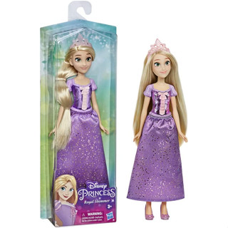 Disney Princess Royal Shimmer Rapunzel ตุ๊กตาแฟชั่น พร้อมกระโปรง และอุปกรณ์เสริม