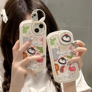 เคสโทรศัพท์มือถือแบบนิ่ม Tpu ลายสวนสัตว์ สําหรับ iPhone 12promax 13promax 14 14promax 14pro 11