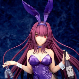 ฟิกเกอร์ Fate Grand Order Scathach Night Skaha Bunny FGO Lancer 24cm 1/7 Size Queen of the Land of Shadows No.70 Servant figure