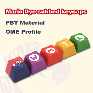 Esc ปุ่มกดคีย์บอร์ด OEM Profile Mario PBT แบบเปลี่ยน สําหรับคีย์บอร์ดเล่นเกม