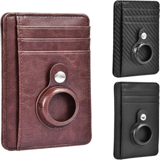 [HAVF] Wallet PU Leather Credit Card Money Holder AirTag Case Air Tag Cover
