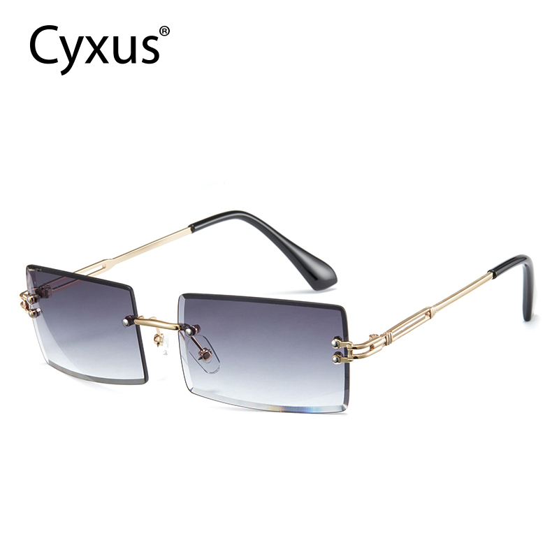 Cyxus แว่นตา ไร้กรอบ กันแสง Uv400 ไล่โทนสี เรียบง่าย น้ําหนักเบา กันลื่น แฟชั่น สําหรับผู้หญิง และผู้ชาย 1061