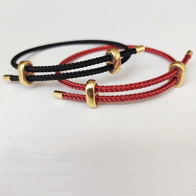 สร้อยข้อมือเชือกลวดเหล็ก 2.3 มม. สีทอง thumbnail 9