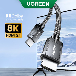 ราคาUGREEN สายเชื่อมต่อ HDMI 2.1 8k/60hz 4k/120hz 48gbps hdcp 2.2 HDMI สําหรับ ps 4