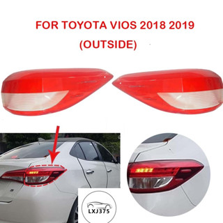 Outside ฝาครอบเลนส์ไฟท้าย แบบเปลี่ยน สําหรับ Toyota Vios GEN4 2018 2019 2020