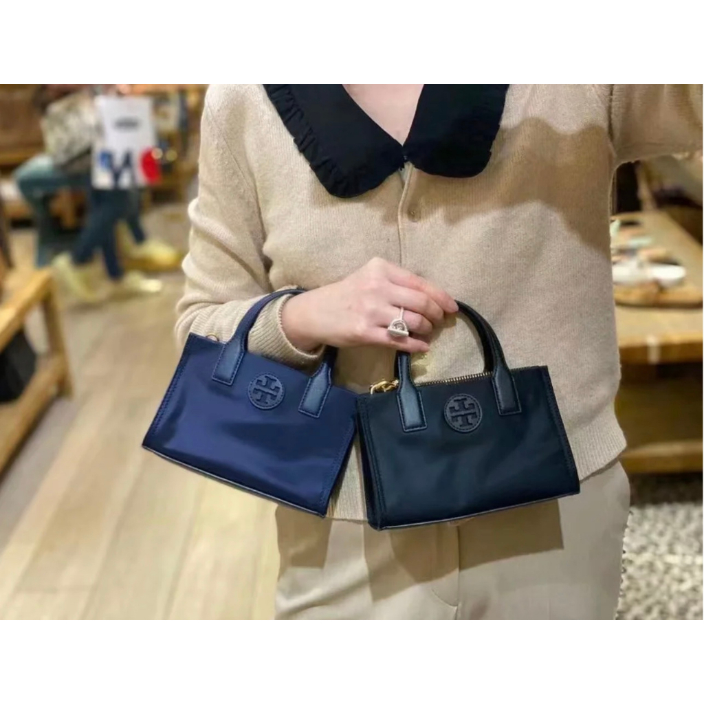 TORY BURCH กระเป๋าถือ กระเป๋าสะพายไหล่ ทรงโท้ท ขนาดมินิ หรูหรา สําหรับสตรี 2 สี