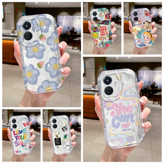 Starbucks ดอกไม้อลิซ สําหรับ vivo Y15 5G Y55 5G Y77 S1 Y52 5G V20 PRO ​เคสโทรศัพท์แบบนิ่ม กันกระแทก กันรอยกล้องถ่ายรูป สําหรับ shockproo