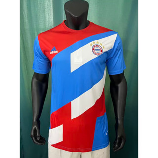 Bayern 22-23 [รุ่นพัด] เสื้อยืดแขนสั้น ให้ความอบอุ่น คุณภาพสูง ไซซ์ S-2XL