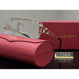 Cartier แว่นตากันแดด เลนส์ไล่โทนสี แบรนด์หรู แฟชั่นคลาสสิก สไตล์วินเทจ สําหรับผู้ชาย ผู้หญิง